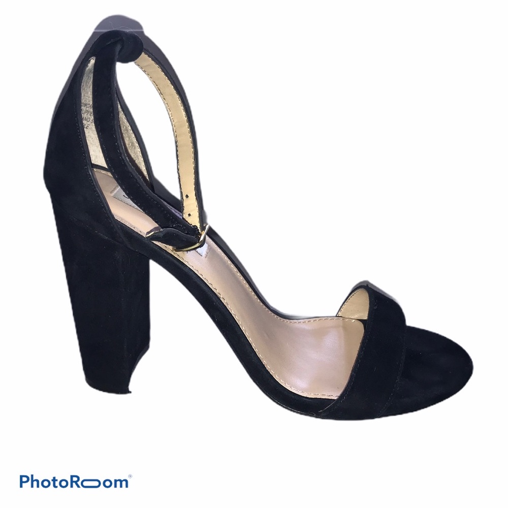 Steve Madden Size 9 Black Suede Carrson Sandals